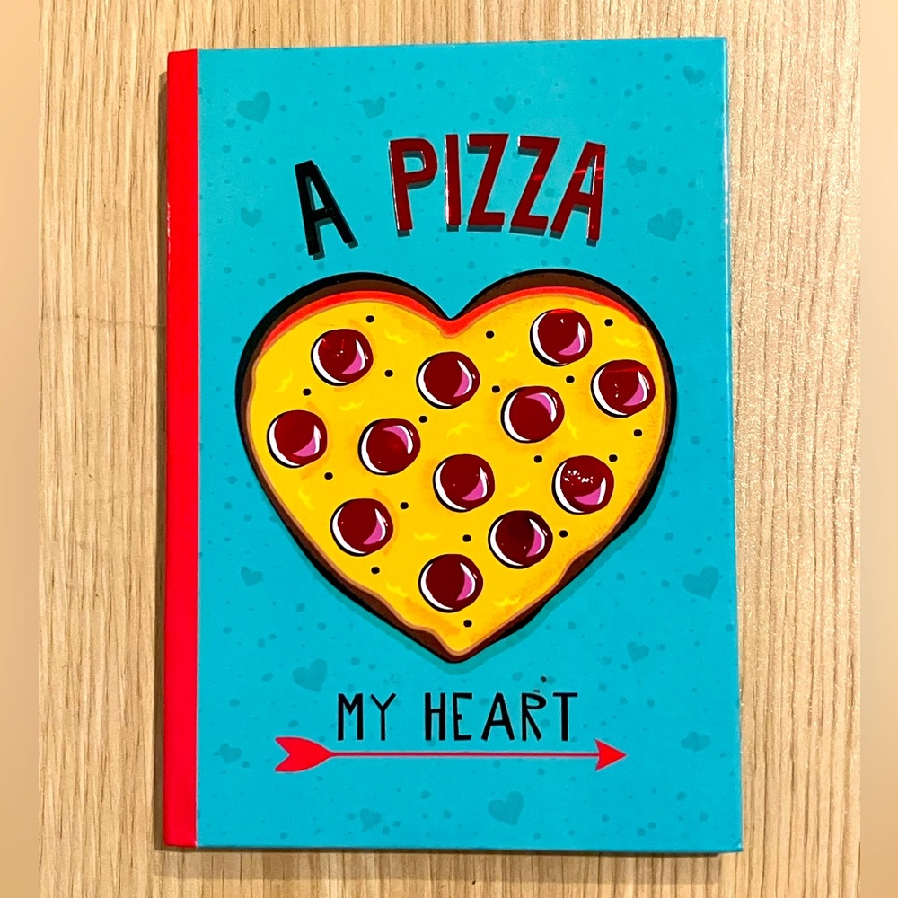 Note Book - 5in x 7in - A Pizza My Heart - 60 Sheets